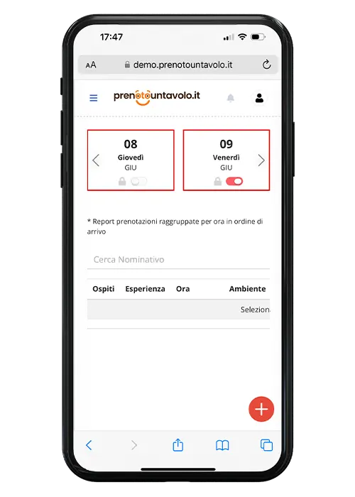 prenoto screen